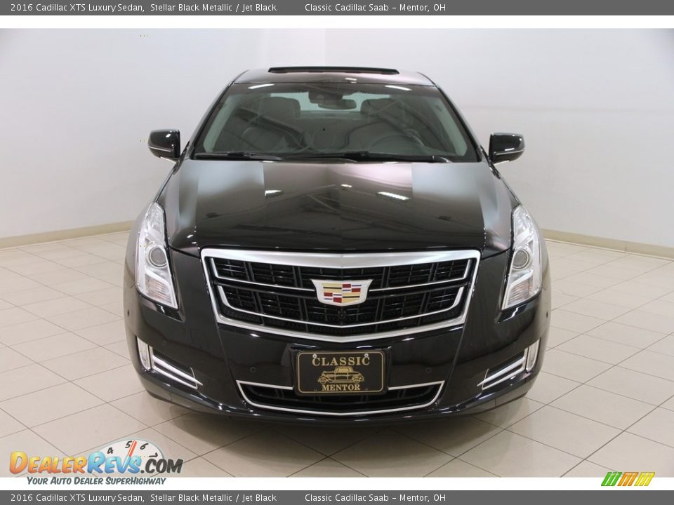 2016 Cadillac XTS Luxury Sedan Stellar Black Metallic / Jet Black Photo #2