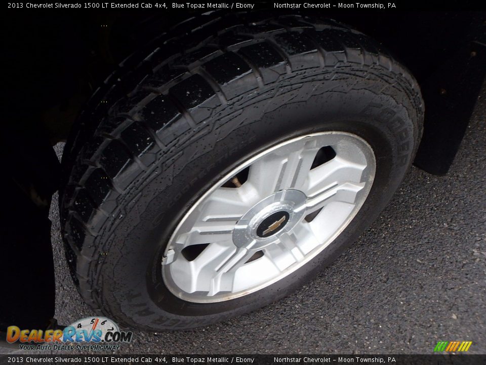 2013 Chevrolet Silverado 1500 LT Extended Cab 4x4 Blue Topaz Metallic / Ebony Photo #7