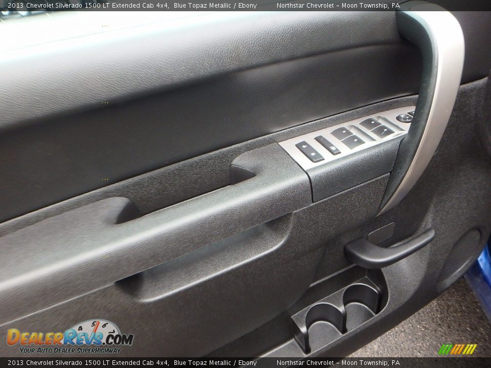 2013 Chevrolet Silverado 1500 LT Extended Cab 4x4 Blue Topaz Metallic / Ebony Photo #11