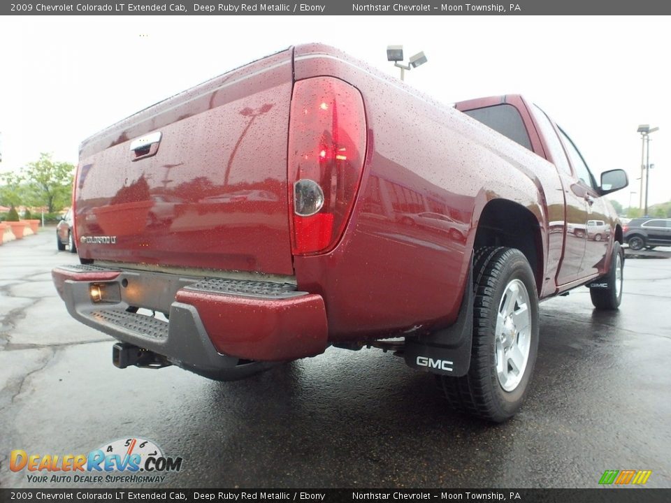 2009 Chevrolet Colorado LT Extended Cab Deep Ruby Red Metallic / Ebony Photo #8