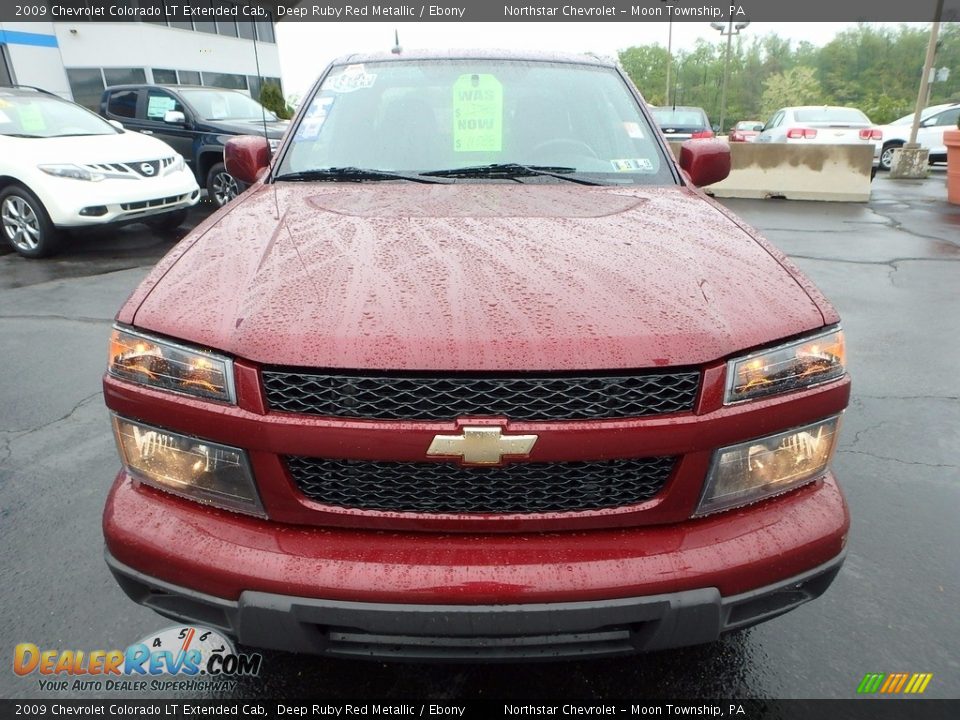 2009 Chevrolet Colorado LT Extended Cab Deep Ruby Red Metallic / Ebony Photo #12