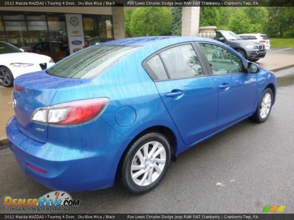2012 Mazda MAZDA3 i Touring 4 Door Sky Blue Mica / Black Photo #2