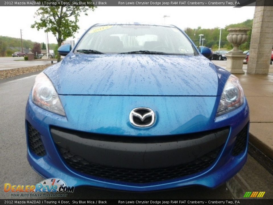 2012 Mazda MAZDA3 i Touring 4 Door Sky Blue Mica / Black Photo #4