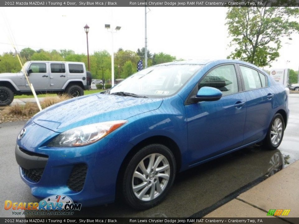 2012 Mazda MAZDA3 i Touring 4 Door Sky Blue Mica / Black Photo #5