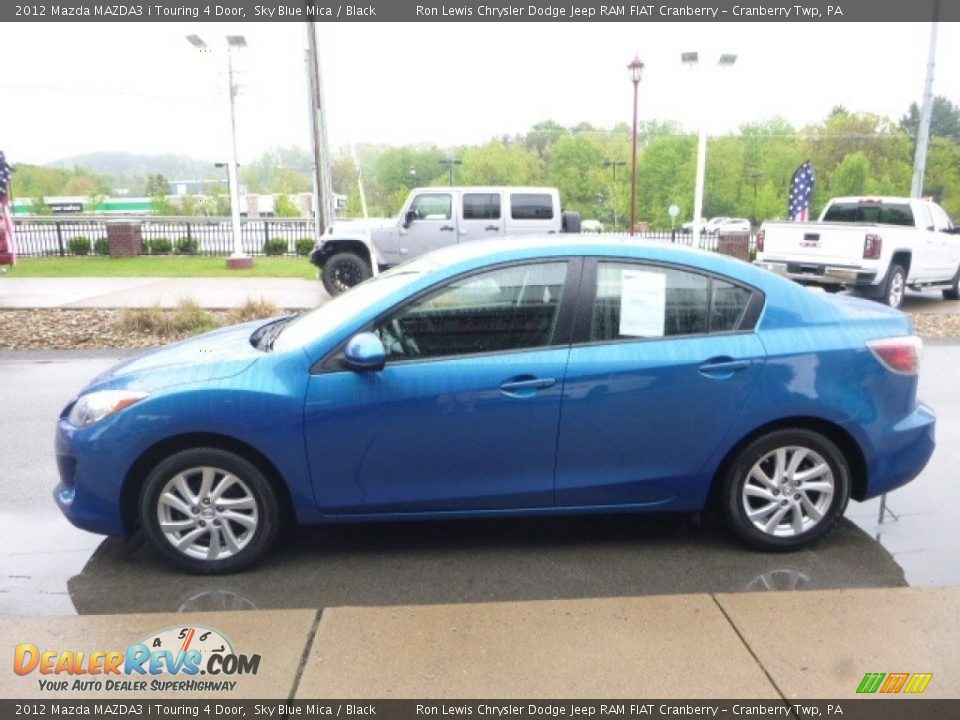 2012 Mazda MAZDA3 i Touring 4 Door Sky Blue Mica / Black Photo #6