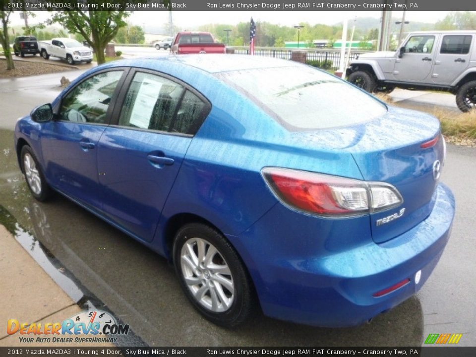 2012 Mazda MAZDA3 i Touring 4 Door Sky Blue Mica / Black Photo #7