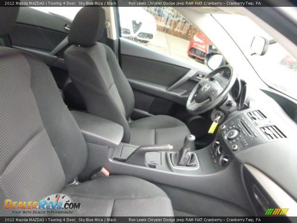 2012 Mazda MAZDA3 i Touring 4 Door Sky Blue Mica / Black Photo #12