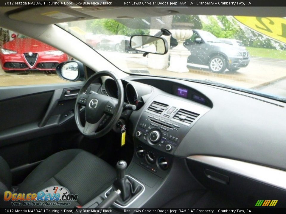 2012 Mazda MAZDA3 i Touring 4 Door Sky Blue Mica / Black Photo #13