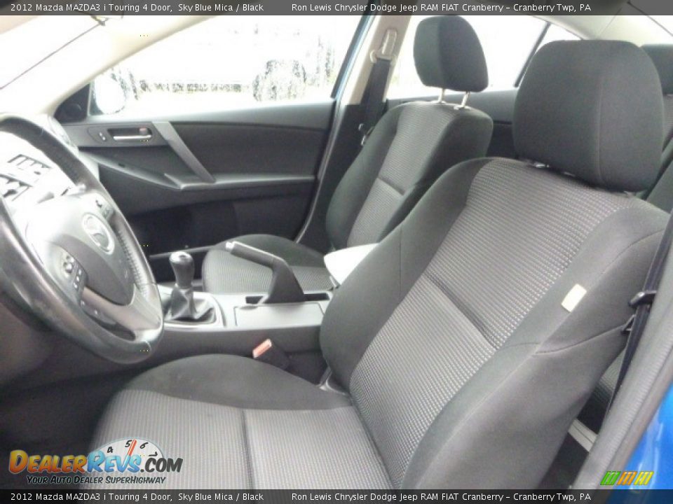2012 Mazda MAZDA3 i Touring 4 Door Sky Blue Mica / Black Photo #15