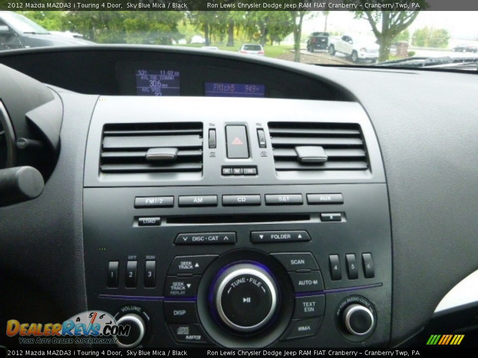 2012 Mazda MAZDA3 i Touring 4 Door Sky Blue Mica / Black Photo #18