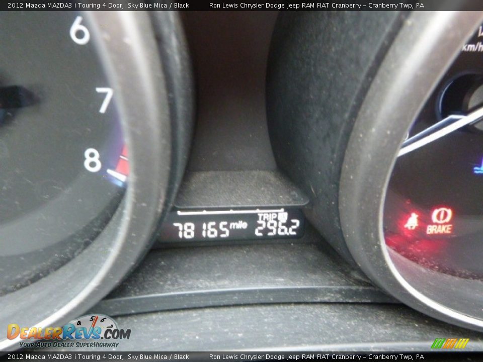 2012 Mazda MAZDA3 i Touring 4 Door Sky Blue Mica / Black Photo #19