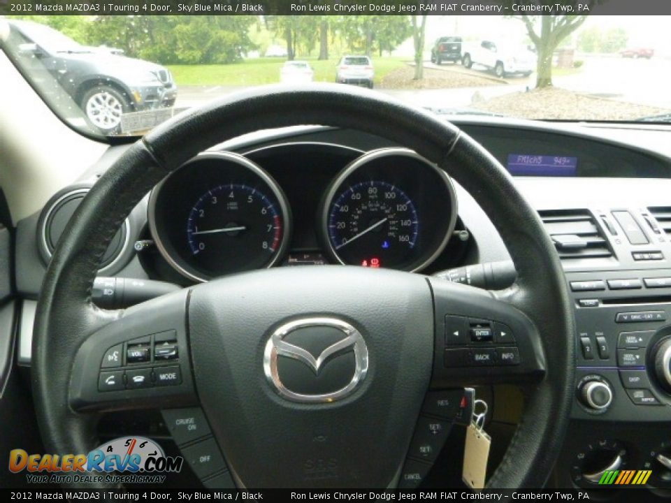 2012 Mazda MAZDA3 i Touring 4 Door Sky Blue Mica / Black Photo #20