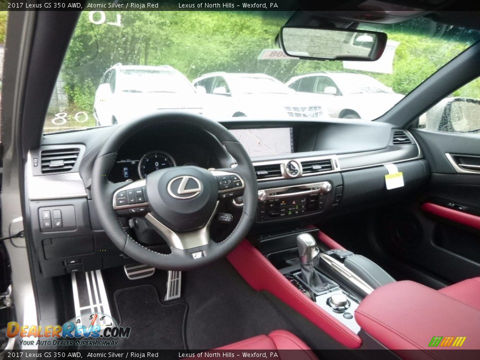 Rioja Red Interior - 2017 Lexus GS 350 AWD Photo #9