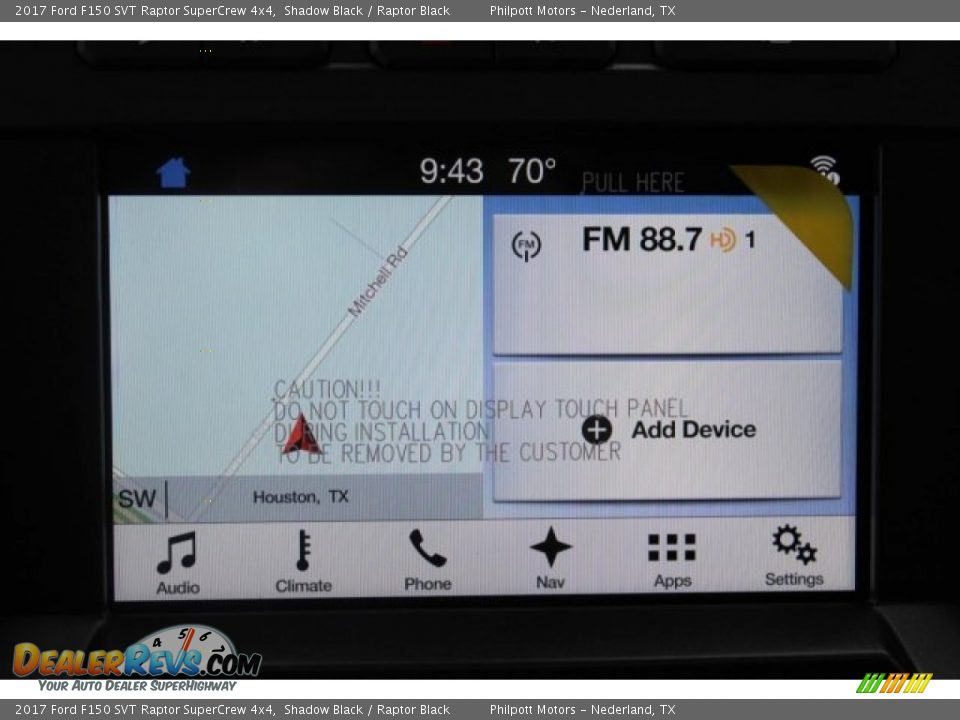 Navigation of 2017 Ford F150 SVT Raptor SuperCrew 4x4 Photo #19