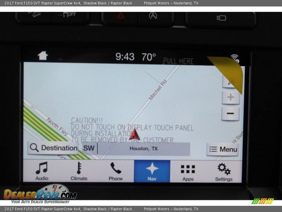 Navigation of 2017 Ford F150 SVT Raptor SuperCrew 4x4 Photo #24