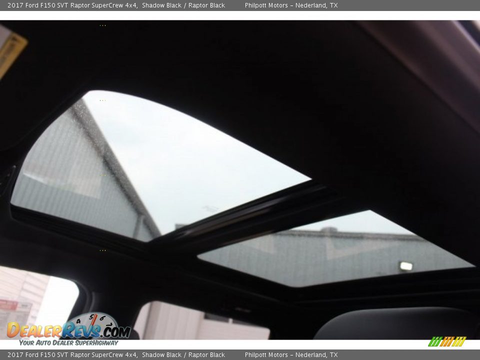 Sunroof of 2017 Ford F150 SVT Raptor SuperCrew 4x4 Photo #28