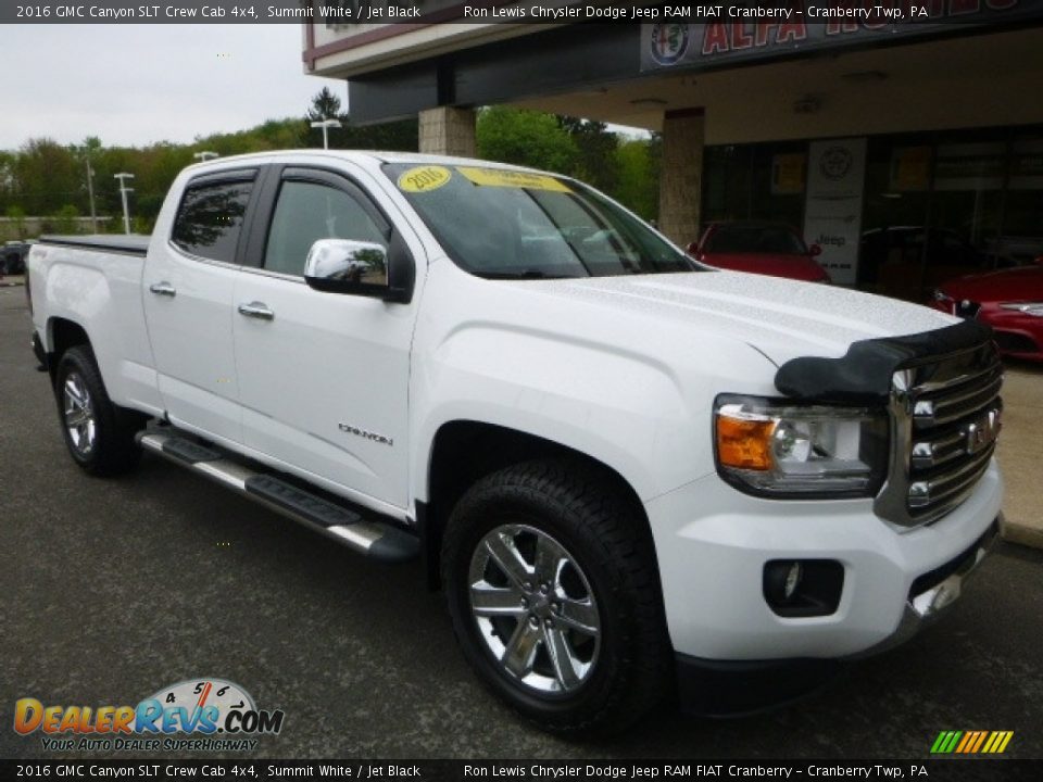 2016 GMC Canyon SLT Crew Cab 4x4 Summit White / Jet Black Photo #6