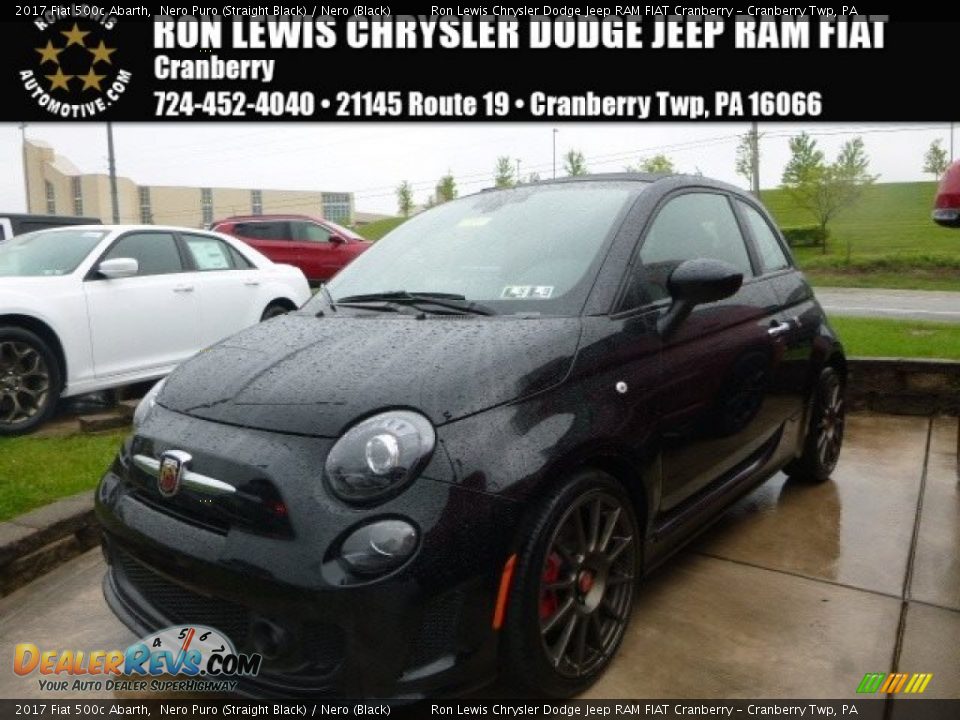 2017 Fiat 500c Abarth Nero Puro (Straight Black) / Nero (Black) Photo #1
