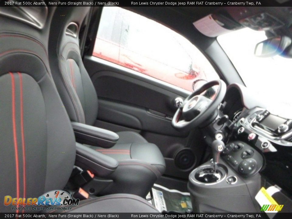 2017 Fiat 500c Abarth Nero Puro (Straight Black) / Nero (Black) Photo #8