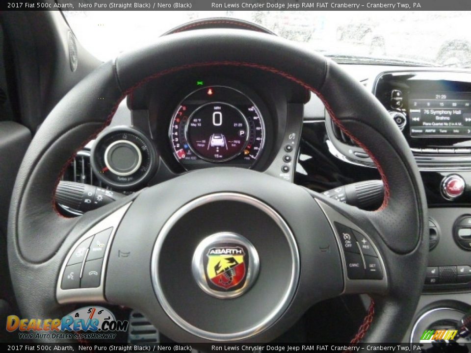 2017 Fiat 500c Abarth Steering Wheel Photo #18