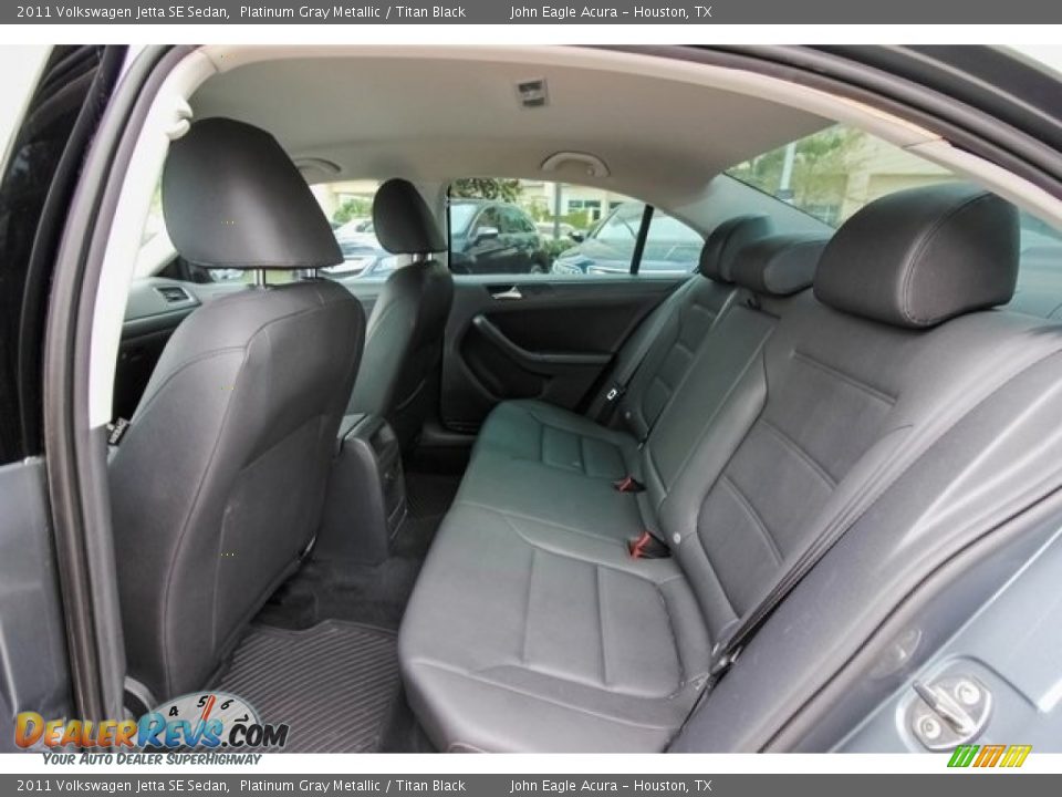 2011 Volkswagen Jetta SE Sedan Platinum Gray Metallic / Titan Black Photo #19