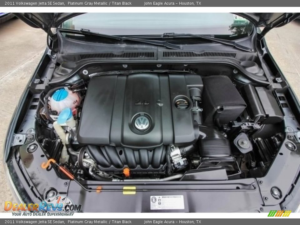 2011 Volkswagen Jetta SE Sedan Platinum Gray Metallic / Titan Black Photo #25