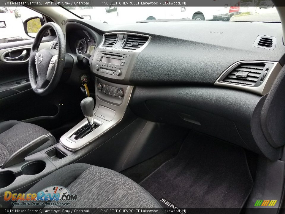 2014 Nissan Sentra S Amethyst Gray / Charcoal Photo #6