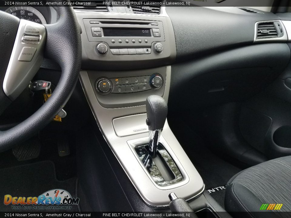 2014 Nissan Sentra S Amethyst Gray / Charcoal Photo #14