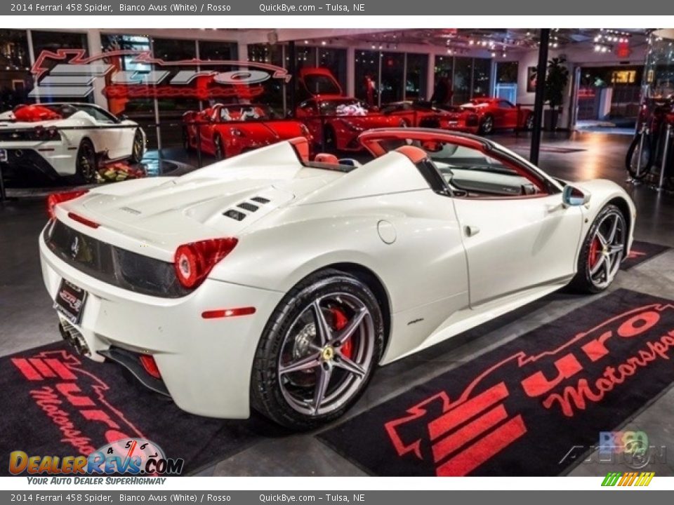 2014 Ferrari 458 Spider Bianco Avus (White) / Rosso Photo #3