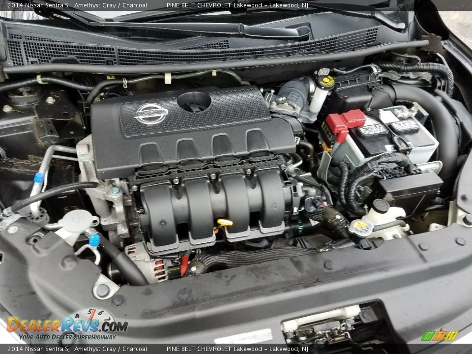 2014 Nissan Sentra S Amethyst Gray / Charcoal Photo #25