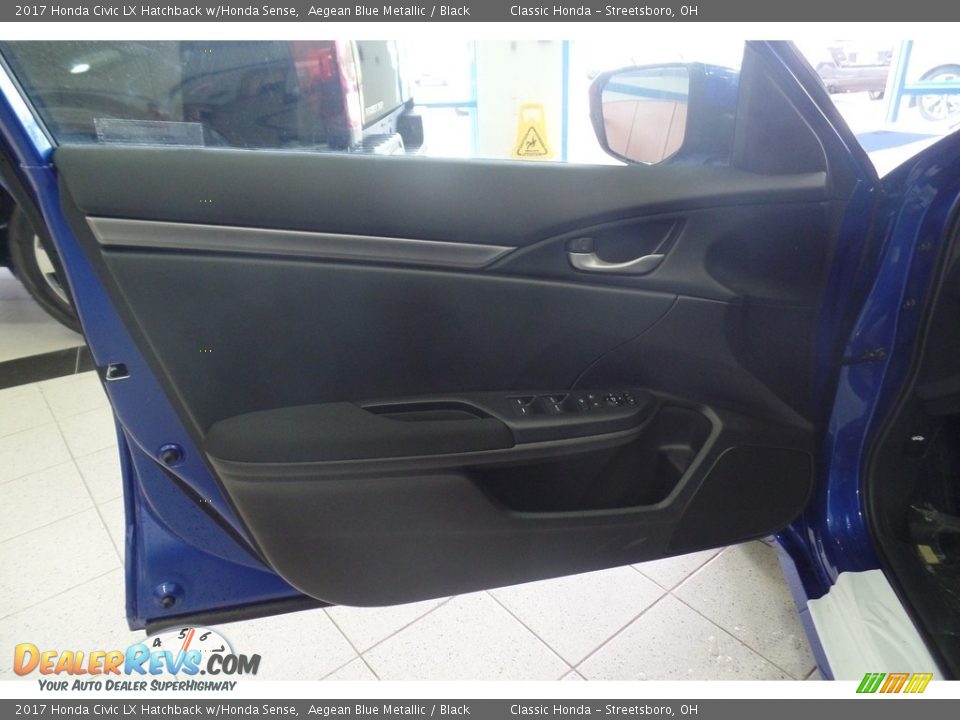 2017 Honda Civic LX Hatchback w/Honda Sense Aegean Blue Metallic / Black Photo #5