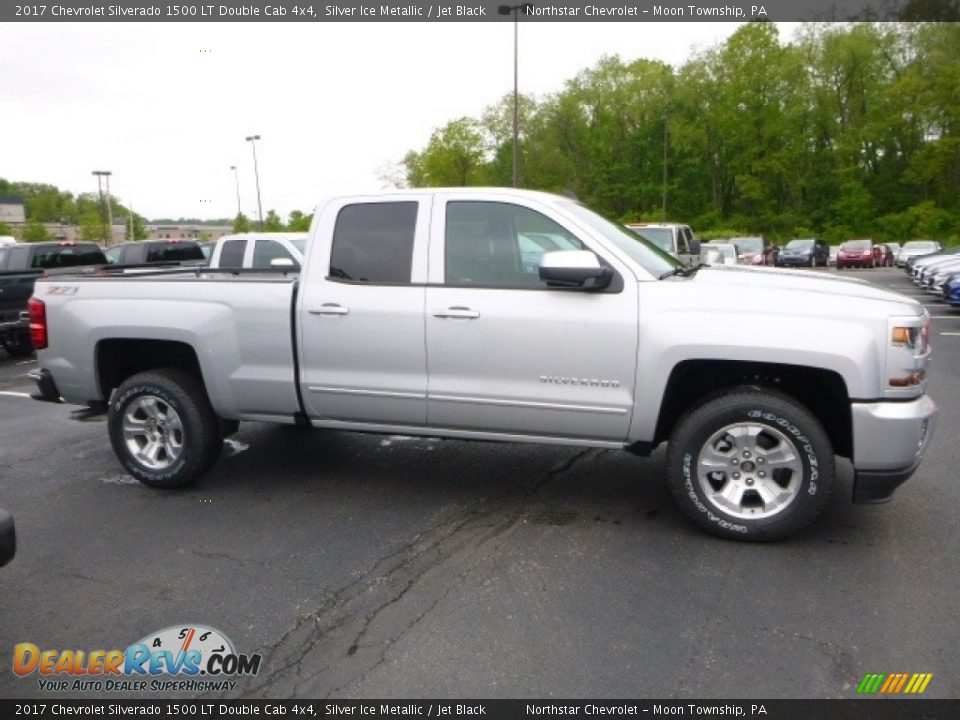 2017 Chevrolet Silverado 1500 LT Double Cab 4x4 Silver Ice Metallic / Jet Black Photo #6