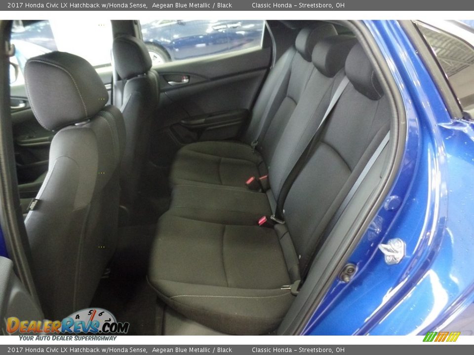 2017 Honda Civic LX Hatchback w/Honda Sense Aegean Blue Metallic / Black Photo #9