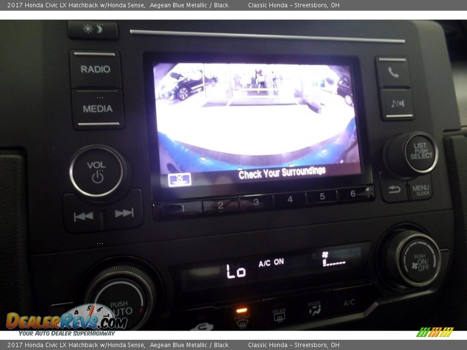 2017 Honda Civic LX Hatchback w/Honda Sense Aegean Blue Metallic / Black Photo #12