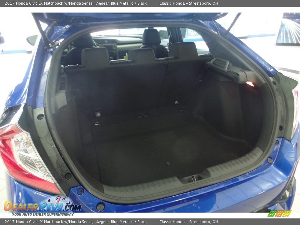 2017 Honda Civic LX Hatchback w/Honda Sense Aegean Blue Metallic / Black Photo #13