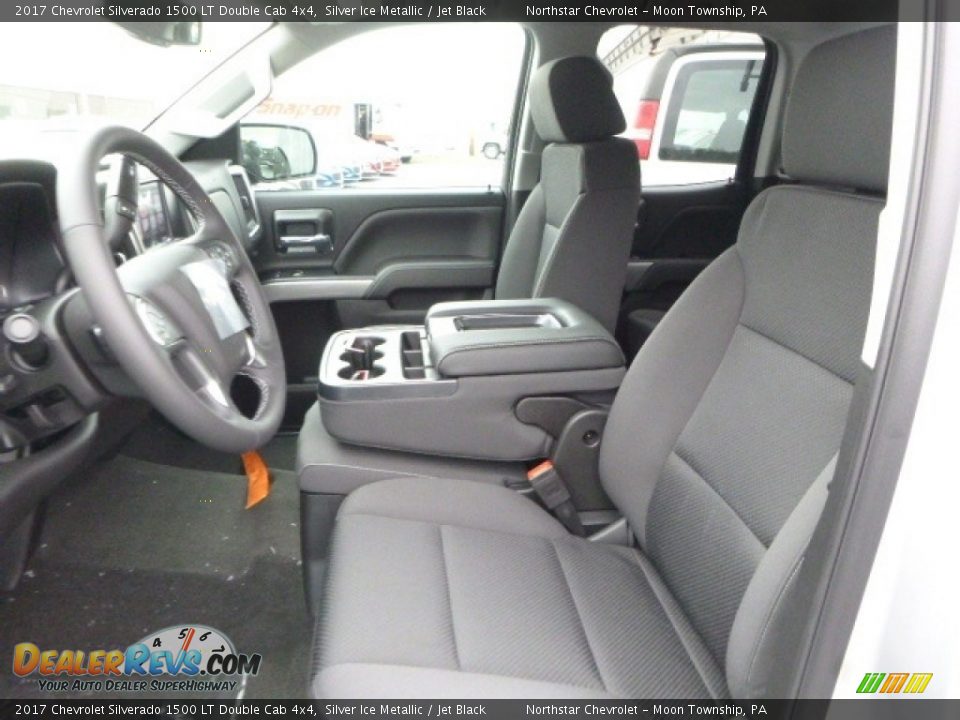 2017 Chevrolet Silverado 1500 LT Double Cab 4x4 Silver Ice Metallic / Jet Black Photo #15