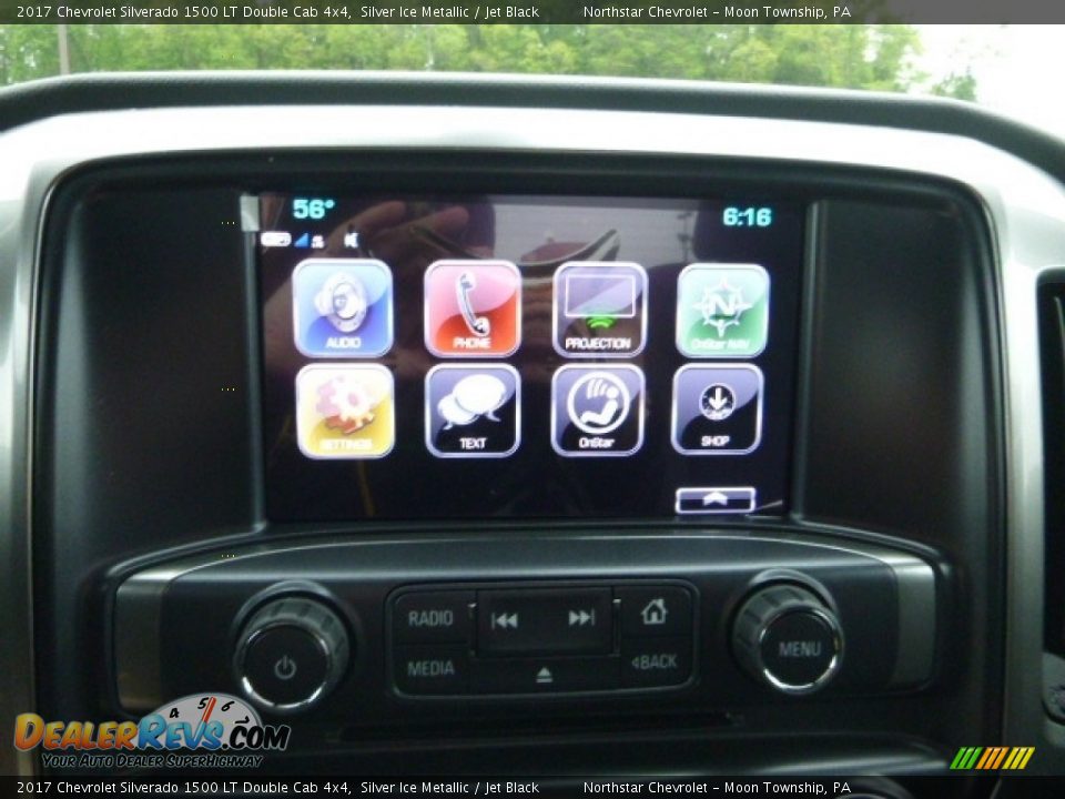 2017 Chevrolet Silverado 1500 LT Double Cab 4x4 Silver Ice Metallic / Jet Black Photo #18