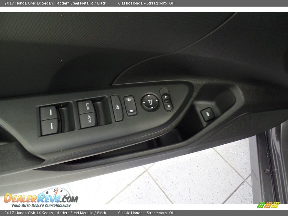 2017 Honda Civic LX Sedan Modern Steel Metallic / Black Photo #12