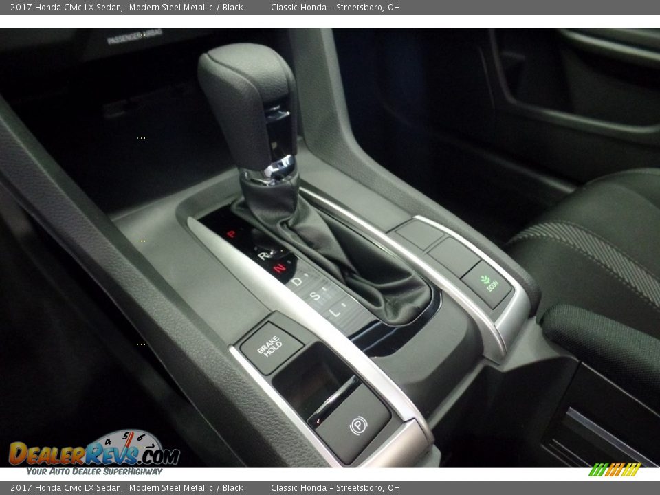 2017 Honda Civic LX Sedan Modern Steel Metallic / Black Photo #16