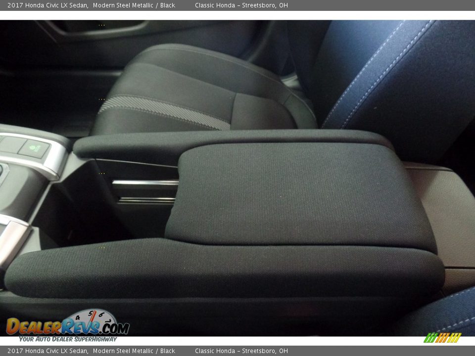 2017 Honda Civic LX Sedan Modern Steel Metallic / Black Photo #18