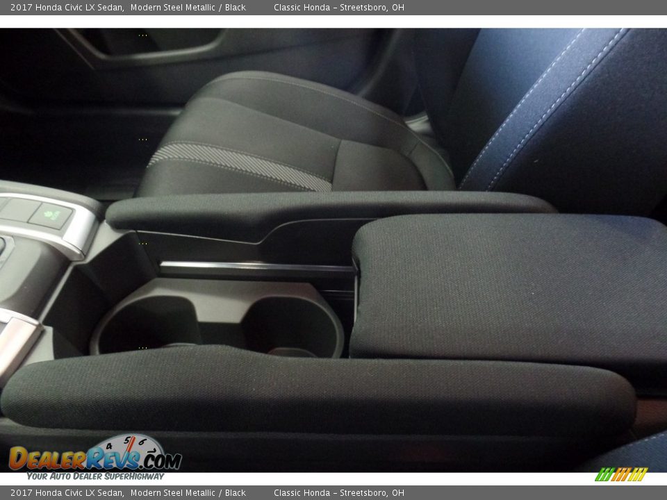 2017 Honda Civic LX Sedan Modern Steel Metallic / Black Photo #19