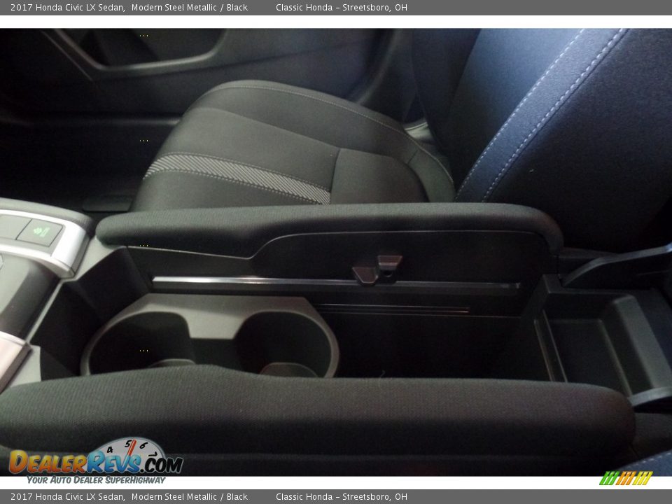2017 Honda Civic LX Sedan Modern Steel Metallic / Black Photo #20