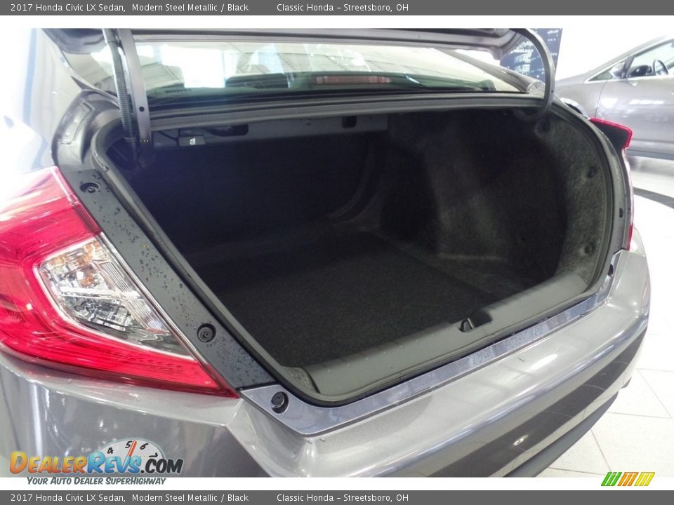 2017 Honda Civic LX Sedan Modern Steel Metallic / Black Photo #28