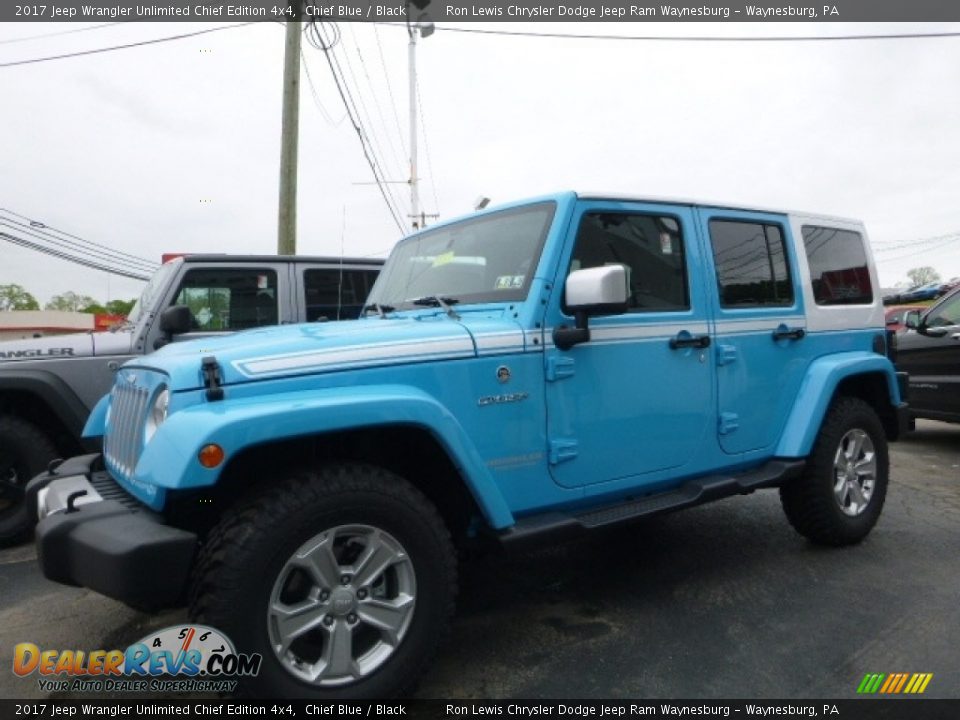 2017 Jeep Wrangler Unlimited Chief Edition 4x4 Chief Blue / Black Photo #1
