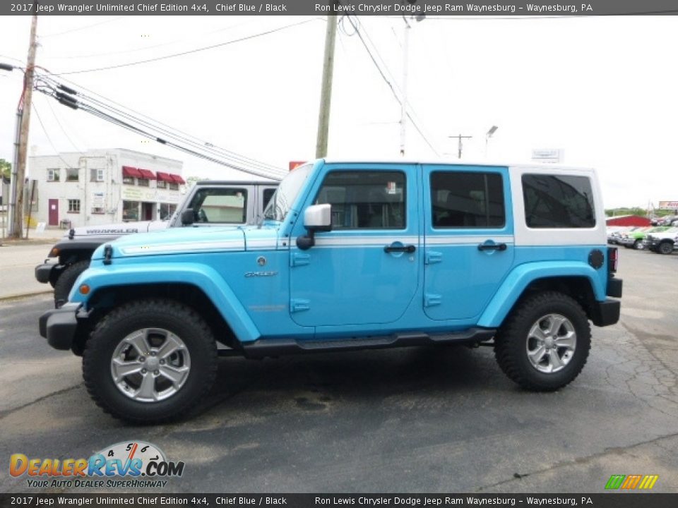 2017 Jeep Wrangler Unlimited Chief Edition 4x4 Chief Blue / Black Photo #2