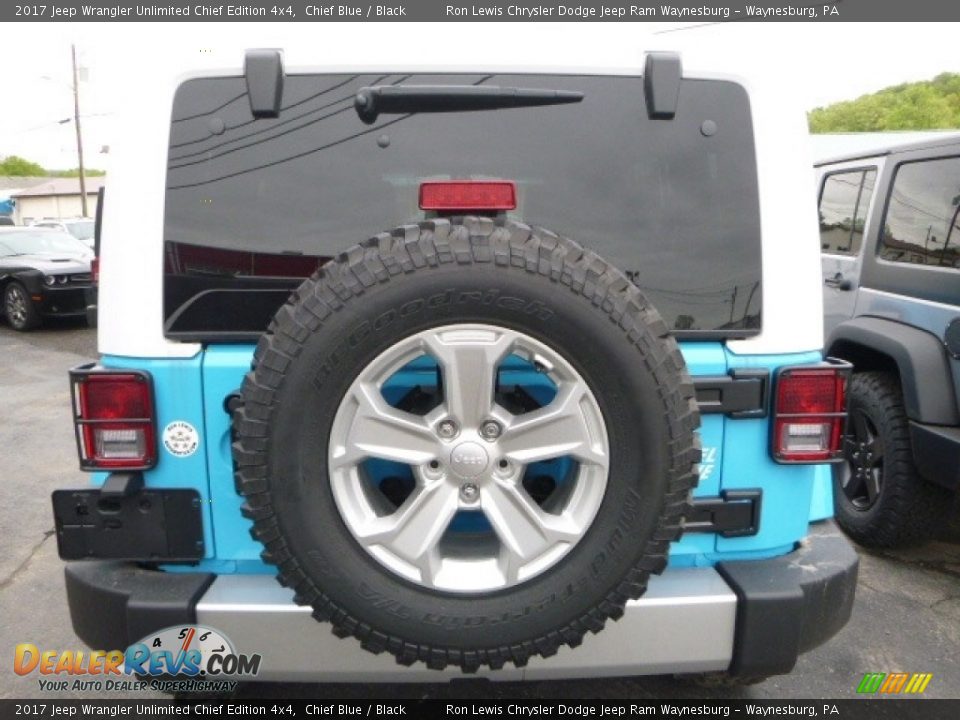 2017 Jeep Wrangler Unlimited Chief Edition 4x4 Chief Blue / Black Photo #4