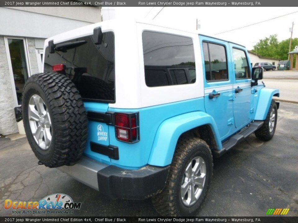 2017 Jeep Wrangler Unlimited Chief Edition 4x4 Chief Blue / Black Photo #5
