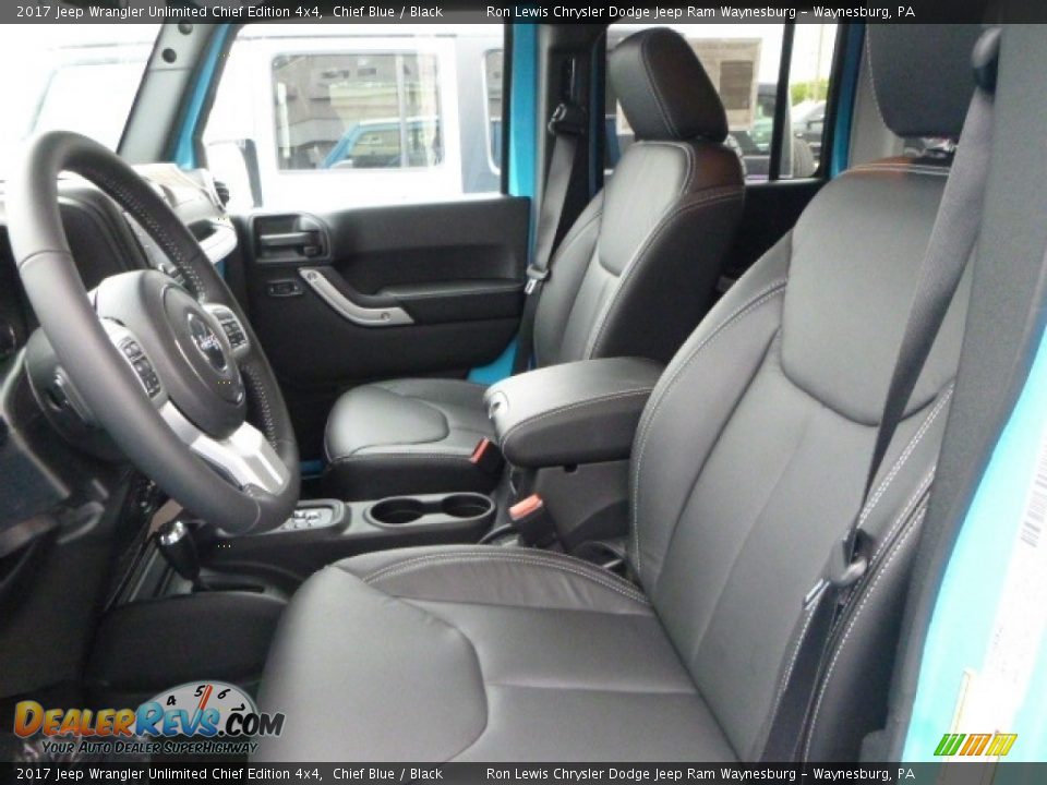 2017 Jeep Wrangler Unlimited Chief Edition 4x4 Chief Blue / Black Photo #13