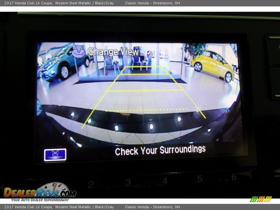 2017 Honda Civic LX Coupe Modern Steel Metallic / Black/Gray Photo #10