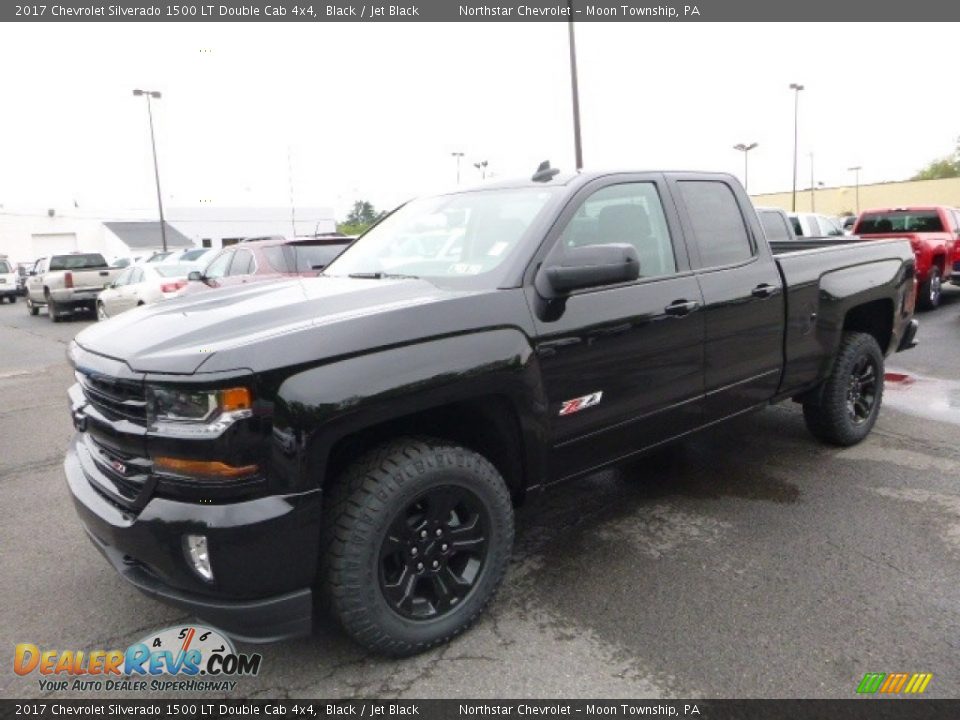 2017 Chevrolet Silverado 1500 LT Double Cab 4x4 Black / Jet Black Photo #1
